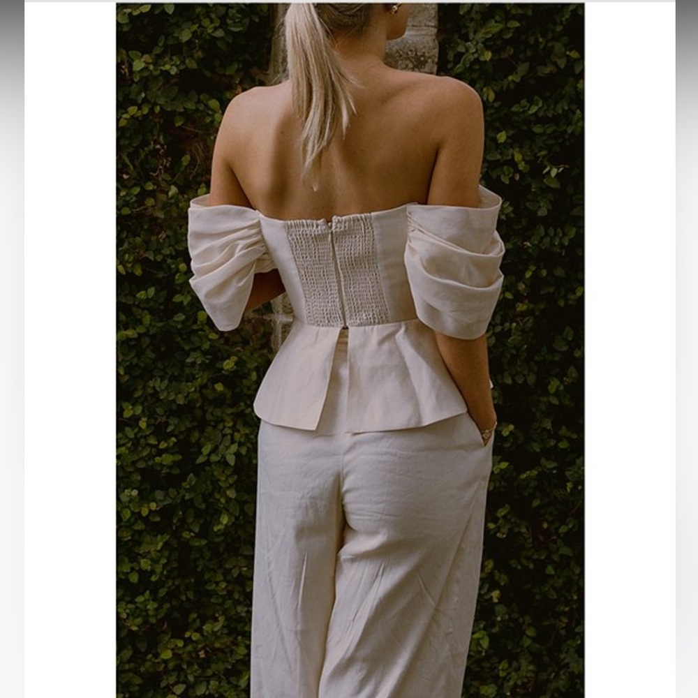 NWT Antonio Melani x Style by Simkins Coordinating Lynn Linen Blend Top - Picture 12 of 16